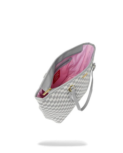 KNIT SHARKS IN PARIS IN CREAM TOTE | Sprayground Best Seller