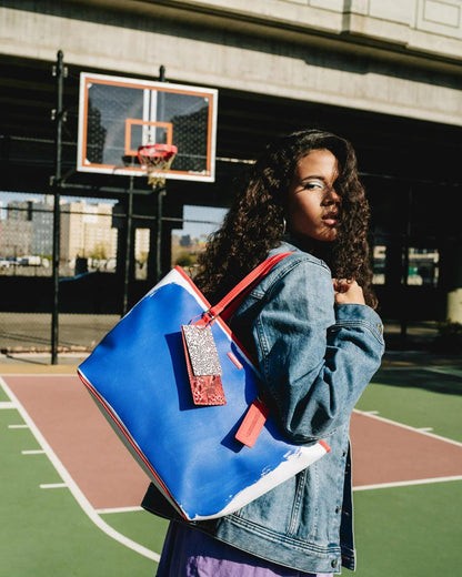 KEITH HARING THE BIG BLUE PURSE ART TOTE | Sprayground Quality