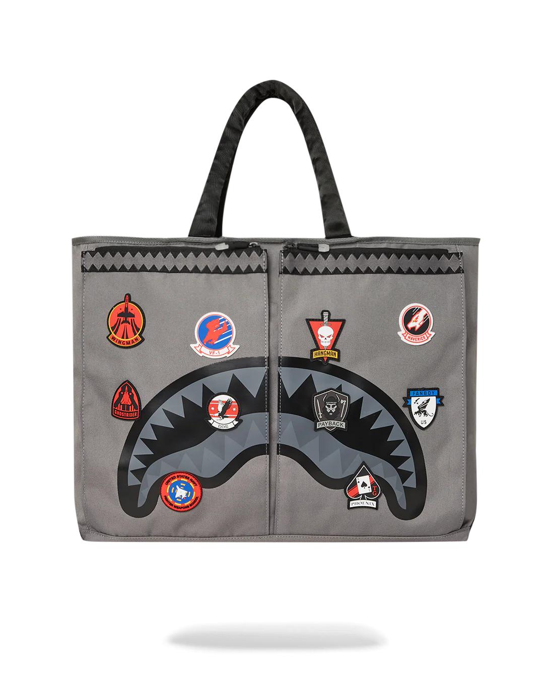TOP GUN FLIGHT CREW OFFICIAL COLLAB PILOT TOTE | Sprayground Latest