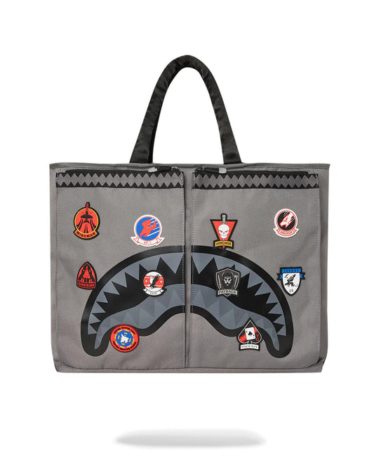 TOP GUN FLIGHT CREW OFFICIAL COLLAB PILOT TOTE | Sprayground Latest