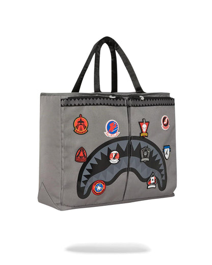 TOP GUN FLIGHT CREW OFFICIAL COLLAB PILOT TOTE | Sprayground Latest