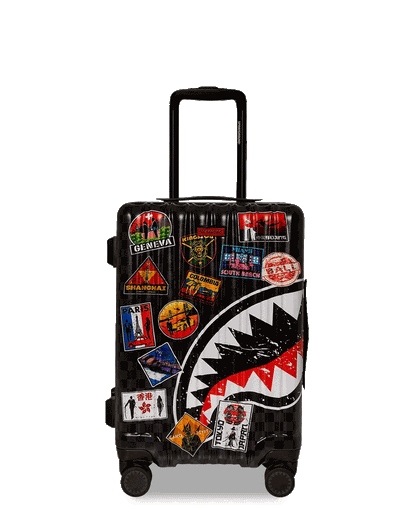 GLOBAL MOGUL UNLIMITED MILES SHARKNAUTICS HARDSHELL CARRY-ON LUGGAGE | Sprayground Best Seller