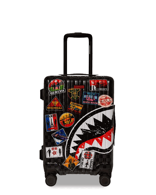 GLOBAL MOGUL UNLIMITED MILES SHARKNAUTICS HARDSHELL CARRY-ON LUGGAGE | Sprayground Best Seller
