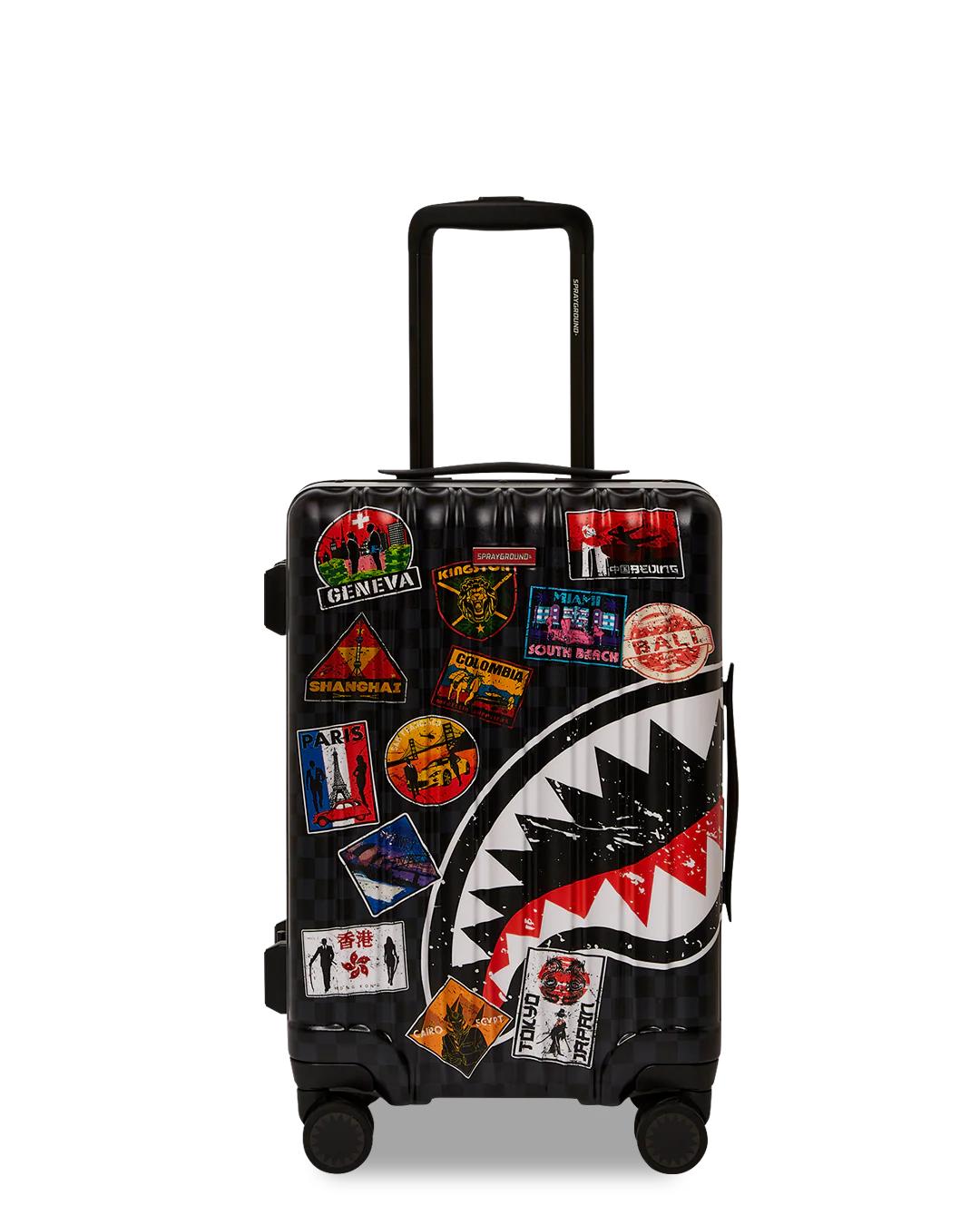 GLOBAL MOGUL UNLIMITED MILES SHARKNAUTICS HARDSHELL CARRY-ON LUGGAGE | Sprayground Best Seller