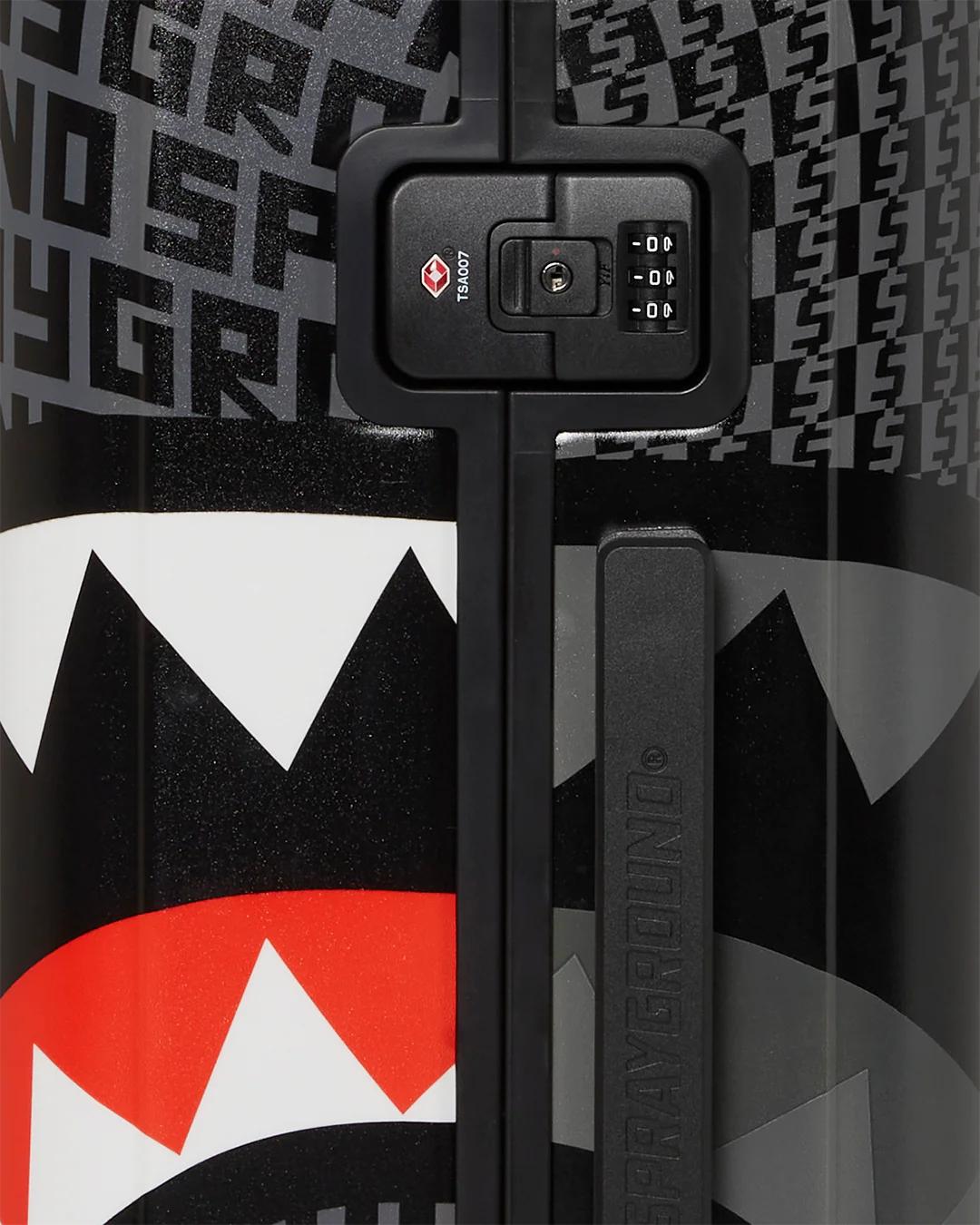 SHARKFINITY STEALTH PILOT SHARKNAUTICS HARDSHELL CARRY-ON LUGGAGE | Sprayground Featured