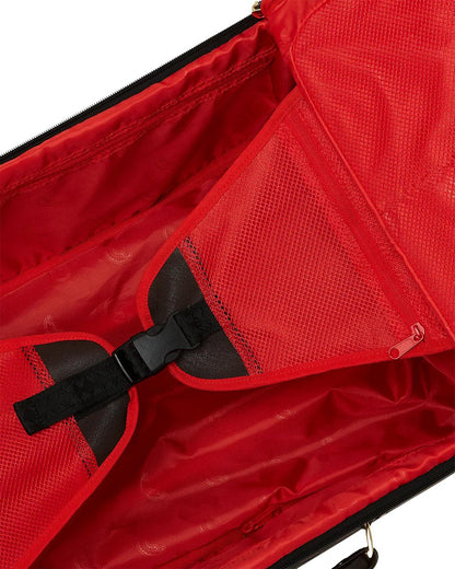 EXTERIOR GOLD ZIP POCKET SHARKS IN PARIS JETSETTER CARRY-ON LUGGAGE | Sprayground Trending