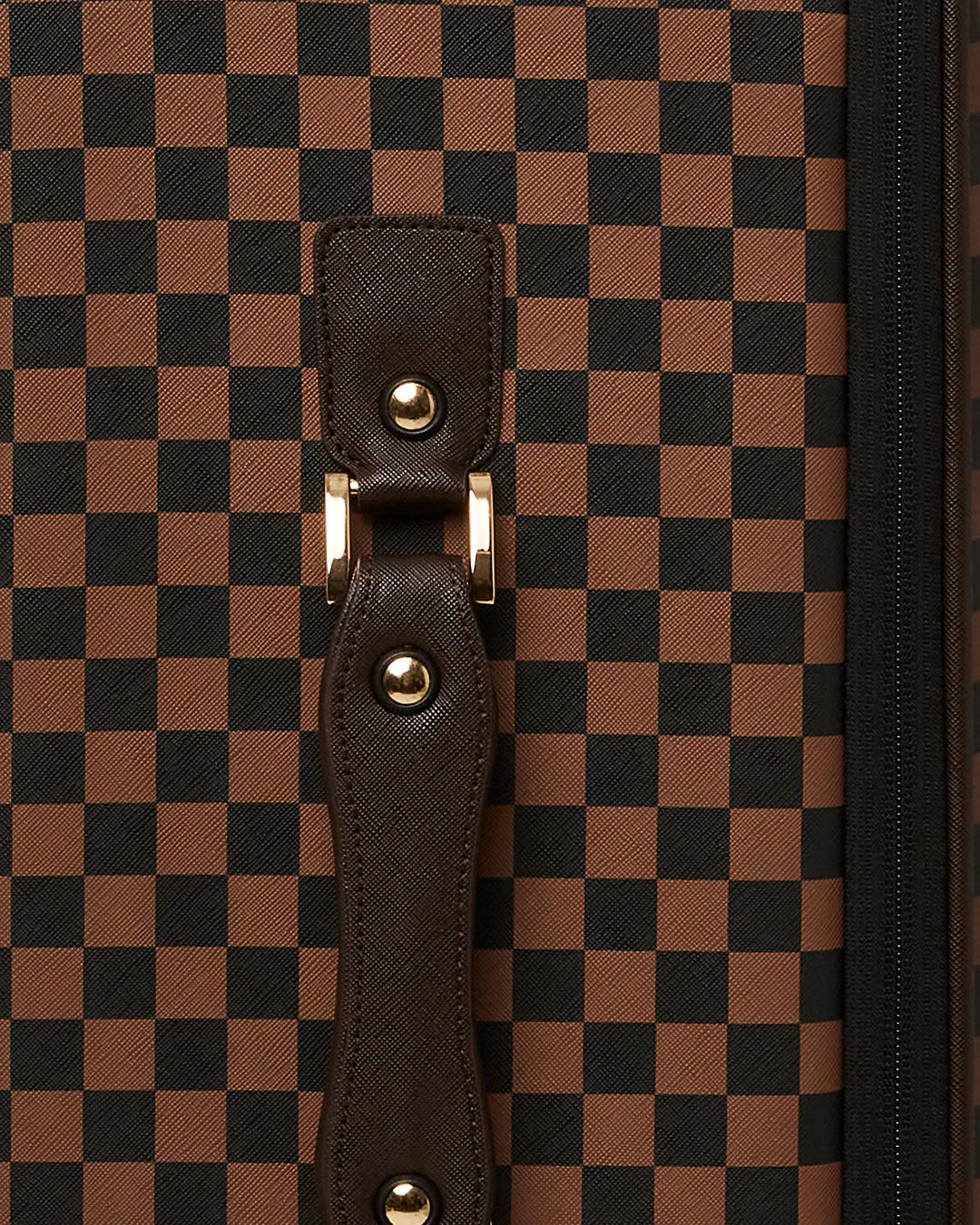 EXTERIOR GOLD ZIP POCKET SHARKS IN PARIS JETSETTER CARRY-ON LUGGAGE | Sprayground Trending
