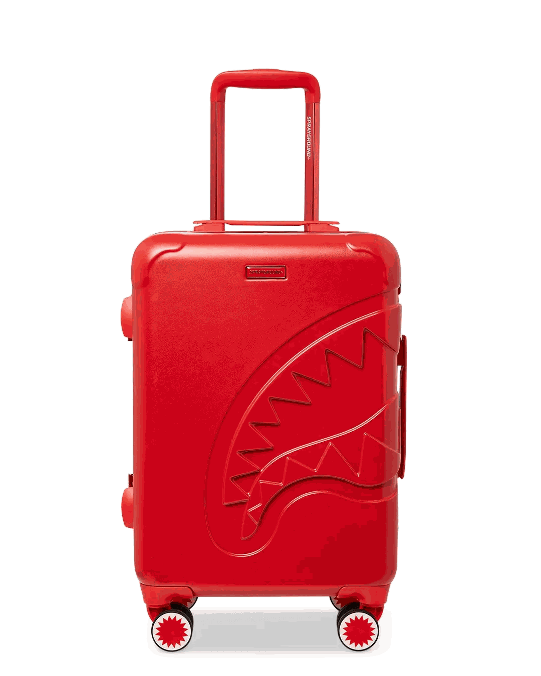 MOLDED SHARKITECTURE RED HARDSHELL CARRY-ON LUGGAGE | Sprayground Exclusive