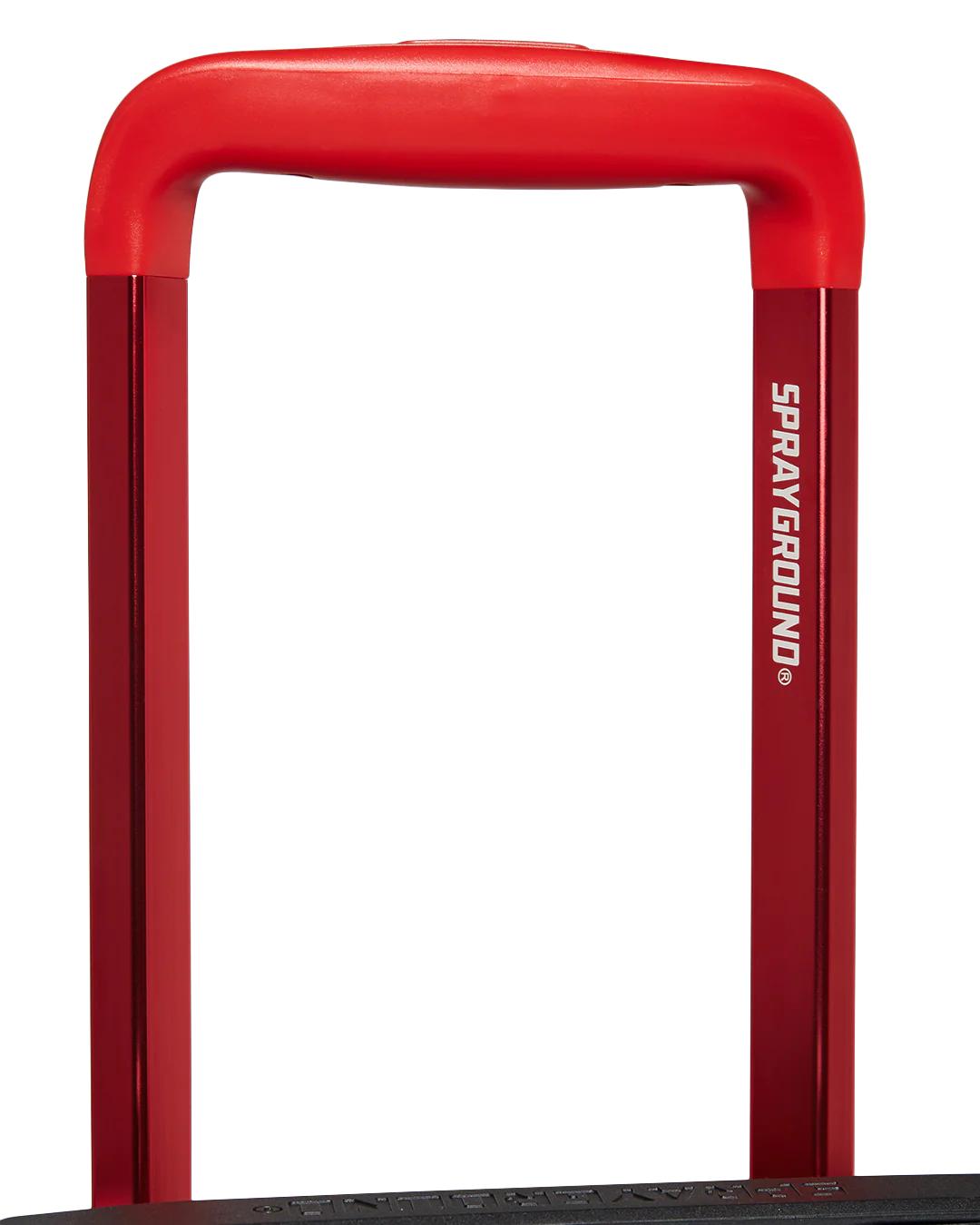 MOLDED SHARKITECTURE RED HARDSHELL CARRY-ON LUGGAGE | Sprayground Exclusive