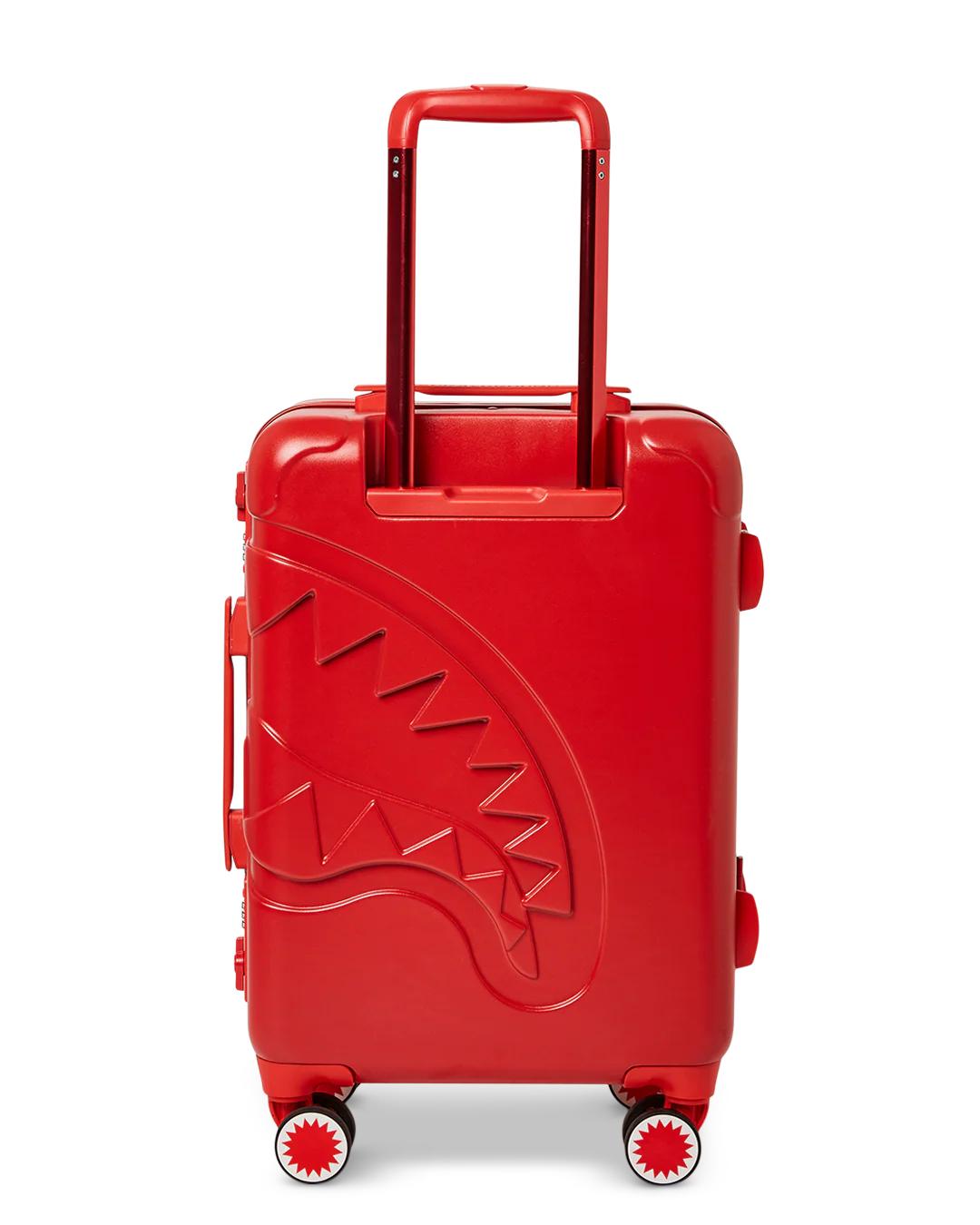 MOLDED SHARKITECTURE RED HARDSHELL CARRY-ON LUGGAGE | Sprayground Exclusive