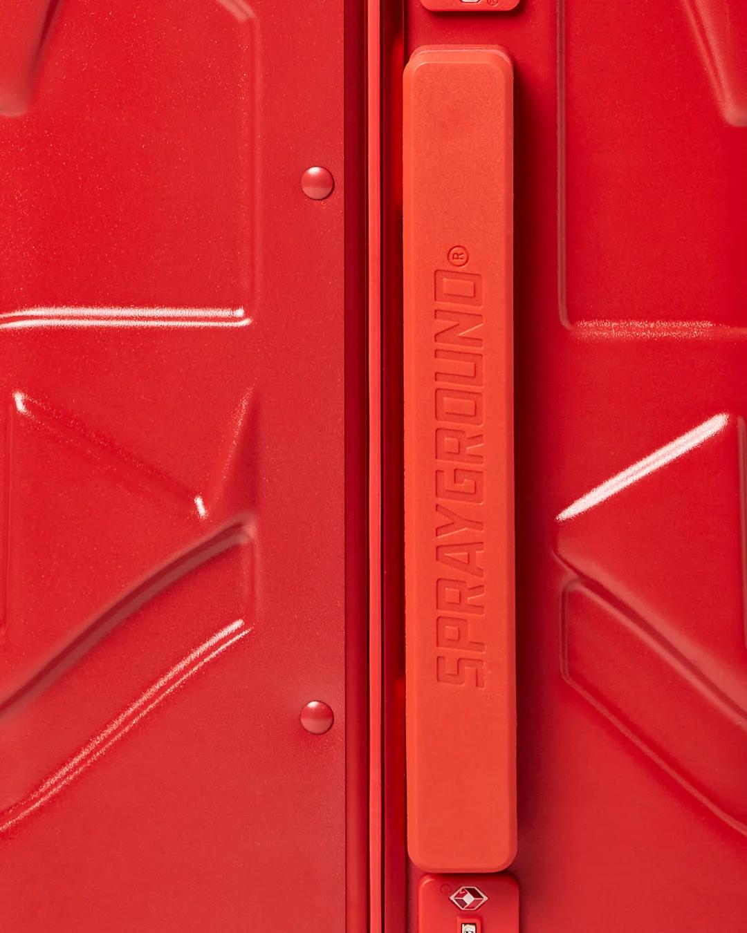 MOLDED SHARKITECTURE RED HARDSHELL CARRY-ON LUGGAGE | Sprayground Exclusive