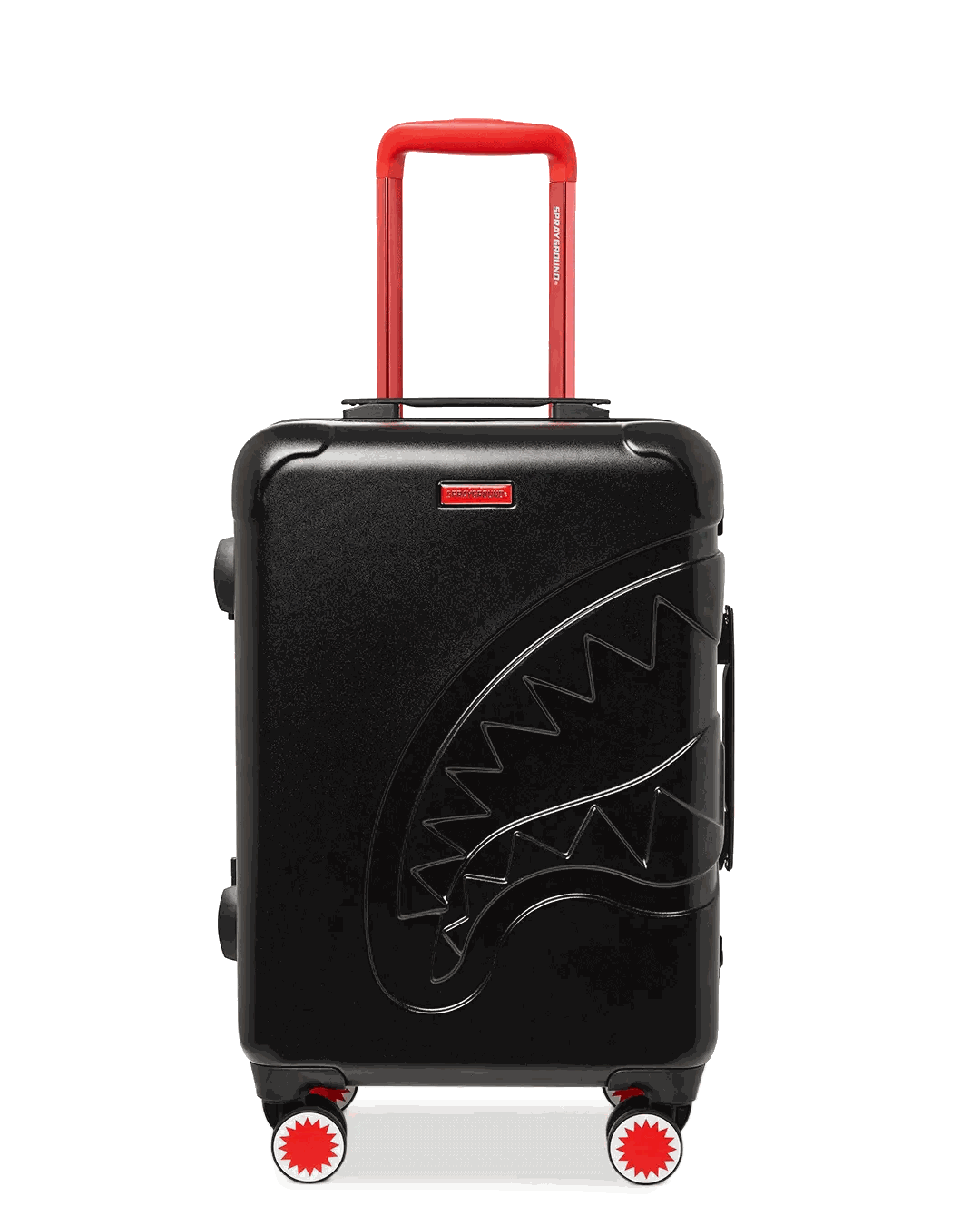 MOLDED SHARKITECTURE BLACK HARDSHELL CARRY-ON LUGGAGE | Sprayground Signature