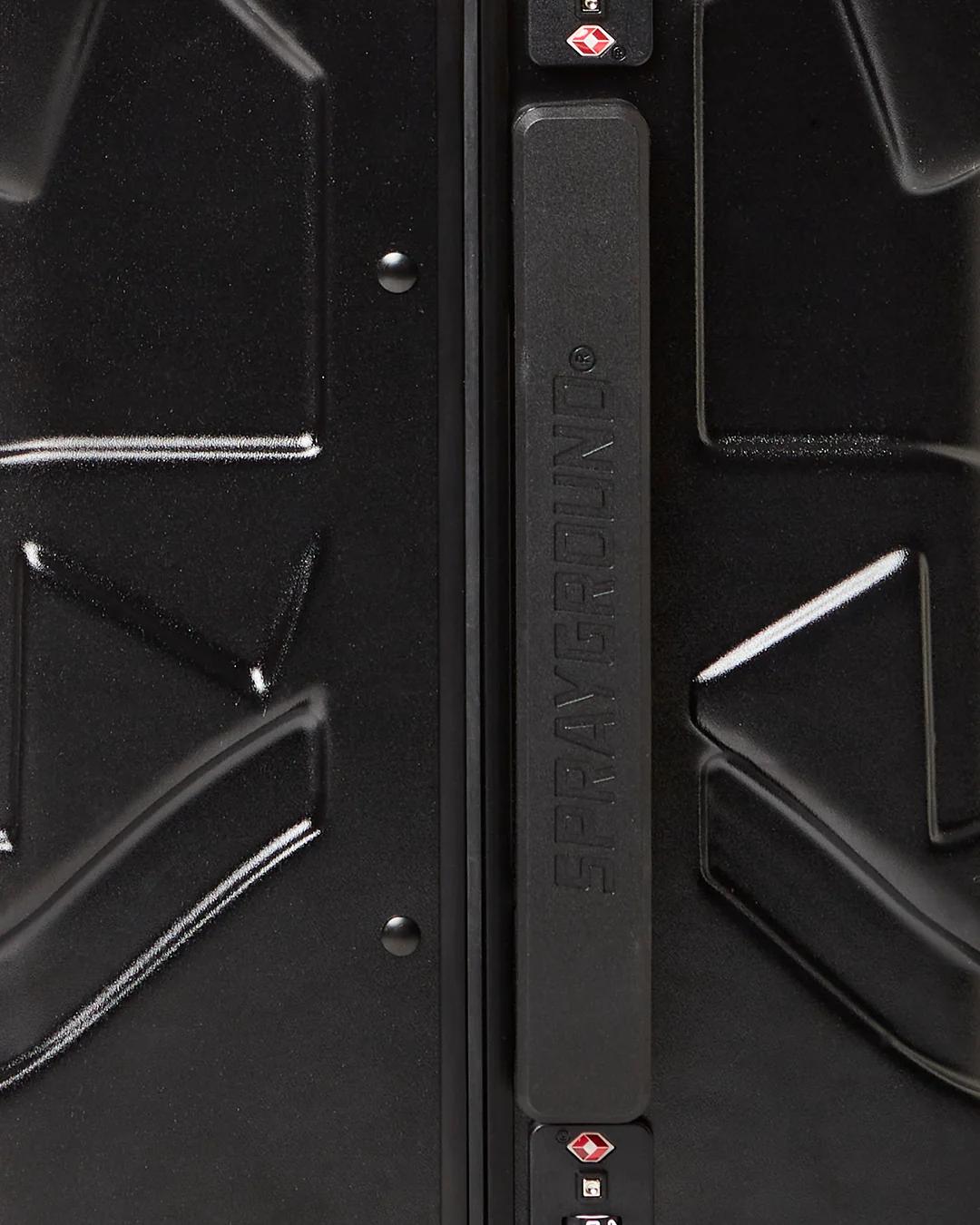 MOLDED SHARKITECTURE BLACK HARDSHELL CARRY-ON LUGGAGE | Sprayground Signature