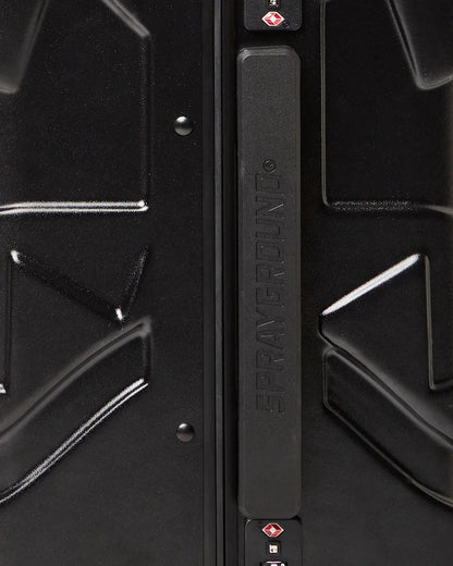 MOLDED SHARKITECTURE BLACK HARDSHELL CARRY-ON LUGGAGE | Sprayground Signature