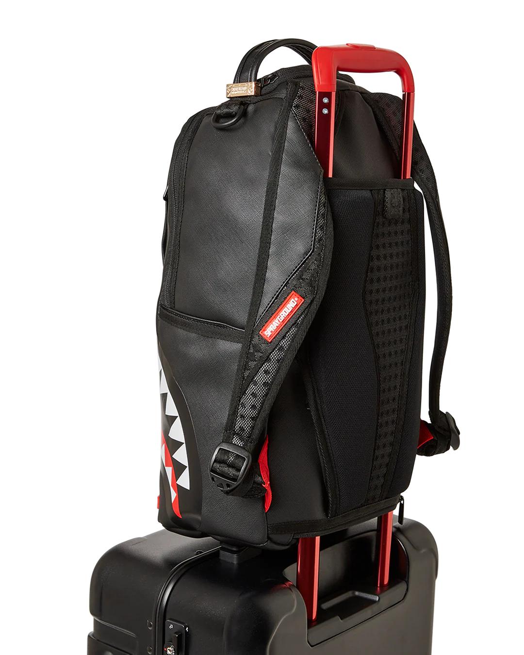 MOLDED SHARKITECTURE BLACK HARDSHELL CARRY-ON LUGGAGE | Sprayground Signature