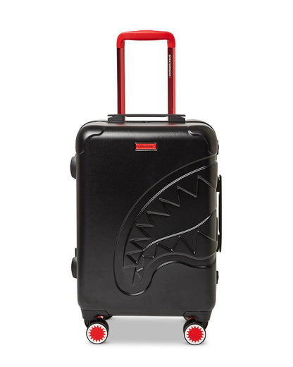 MOLDED SHARKITECTURE BLACK HARDSHELL CARRY-ON LUGGAGE | Sprayground Signature