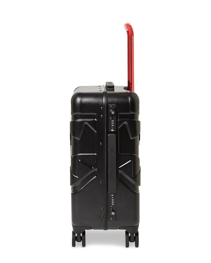 MOLDED SHARKITECTURE BLACK HARDSHELL CARRY-ON LUGGAGE | Sprayground Signature