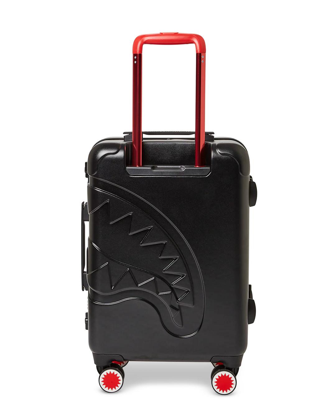 MOLDED SHARKITECTURE BLACK HARDSHELL CARRY-ON LUGGAGE | Sprayground Signature