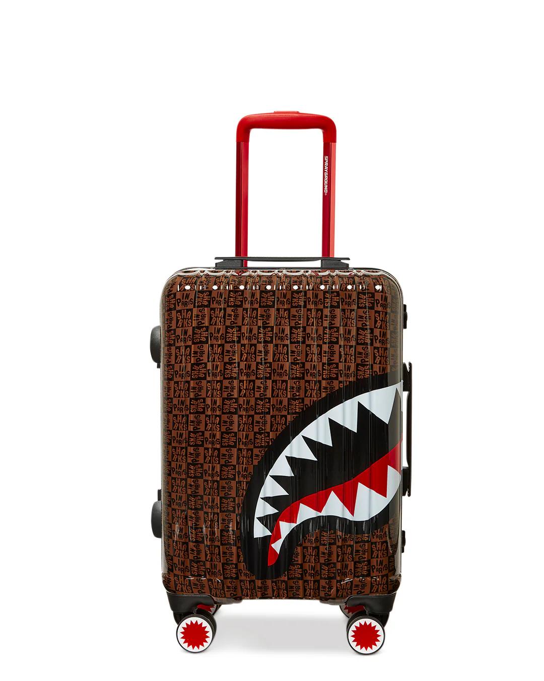 FRENZY SHARKS SHARKNAUTICS HARDSHELL CARRY-ON LUGGAGE | Sprayground Quality