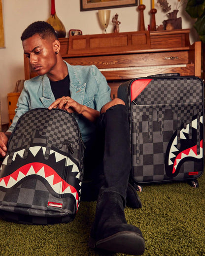 XTC GREY SHARKS IN PARIS JETSETTER CARRY-ON LUGGAGE | Sprayground Latest