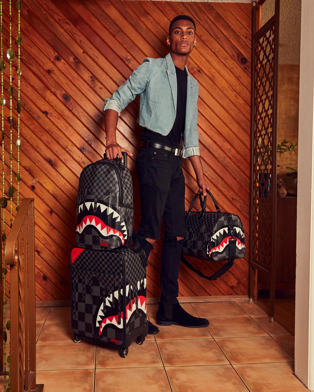 XTC GREY SHARKS IN PARIS JETSETTER CARRY-ON LUGGAGE | Sprayground Latest