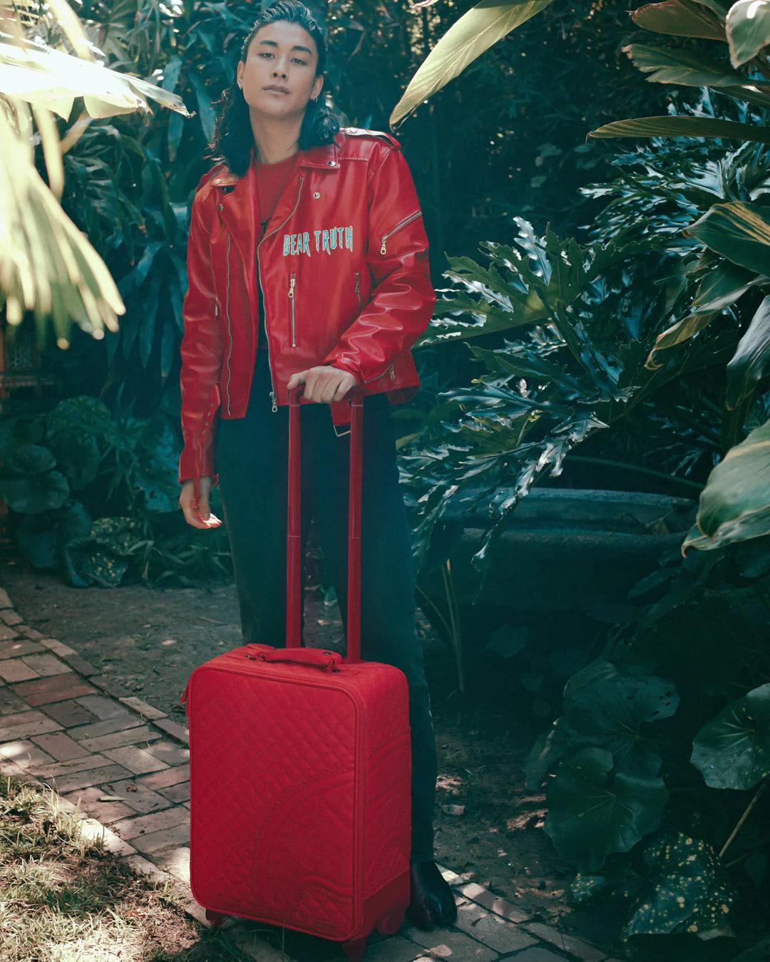RED RIVIERA JETSETTER CARRY-ON LUGGAGE | Sprayground Quality