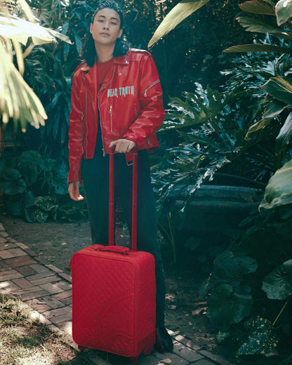 RED RIVIERA JETSETTER CARRY-ON LUGGAGE | Sprayground Quality