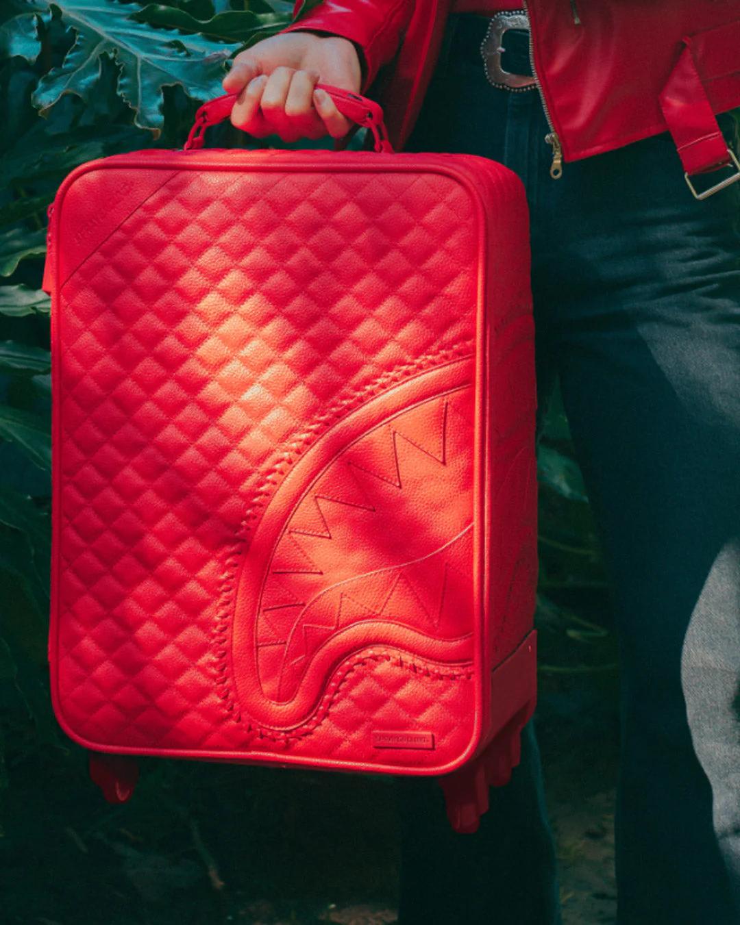 RED RIVIERA JETSETTER CARRY-ON LUGGAGE | Sprayground Quality