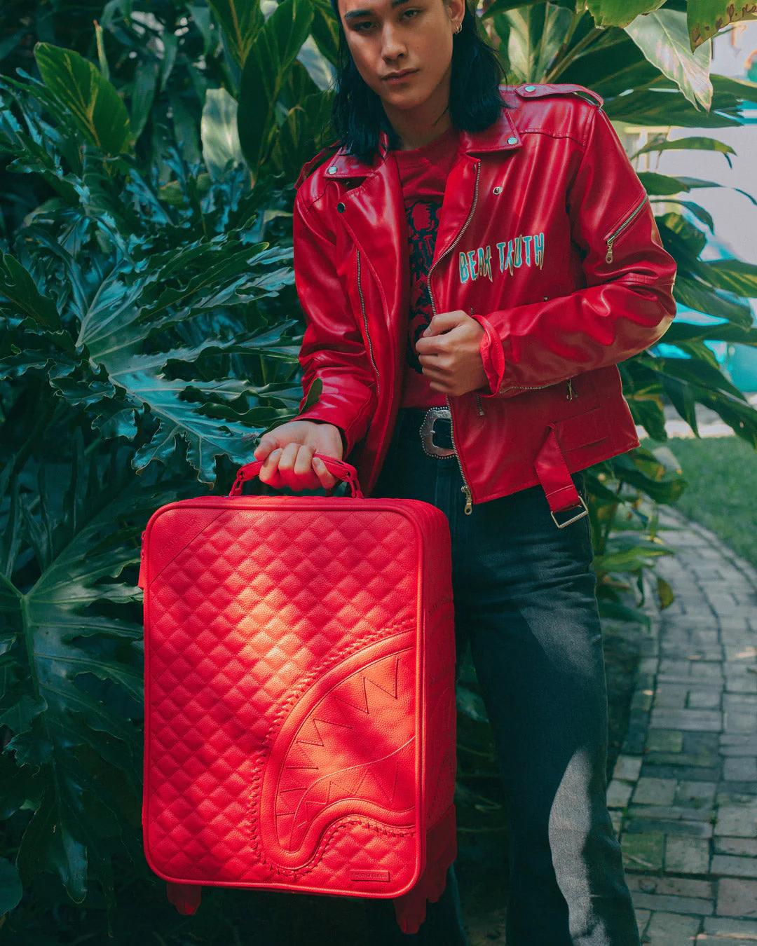 RED RIVIERA JETSETTER CARRY-ON LUGGAGE | Sprayground Quality