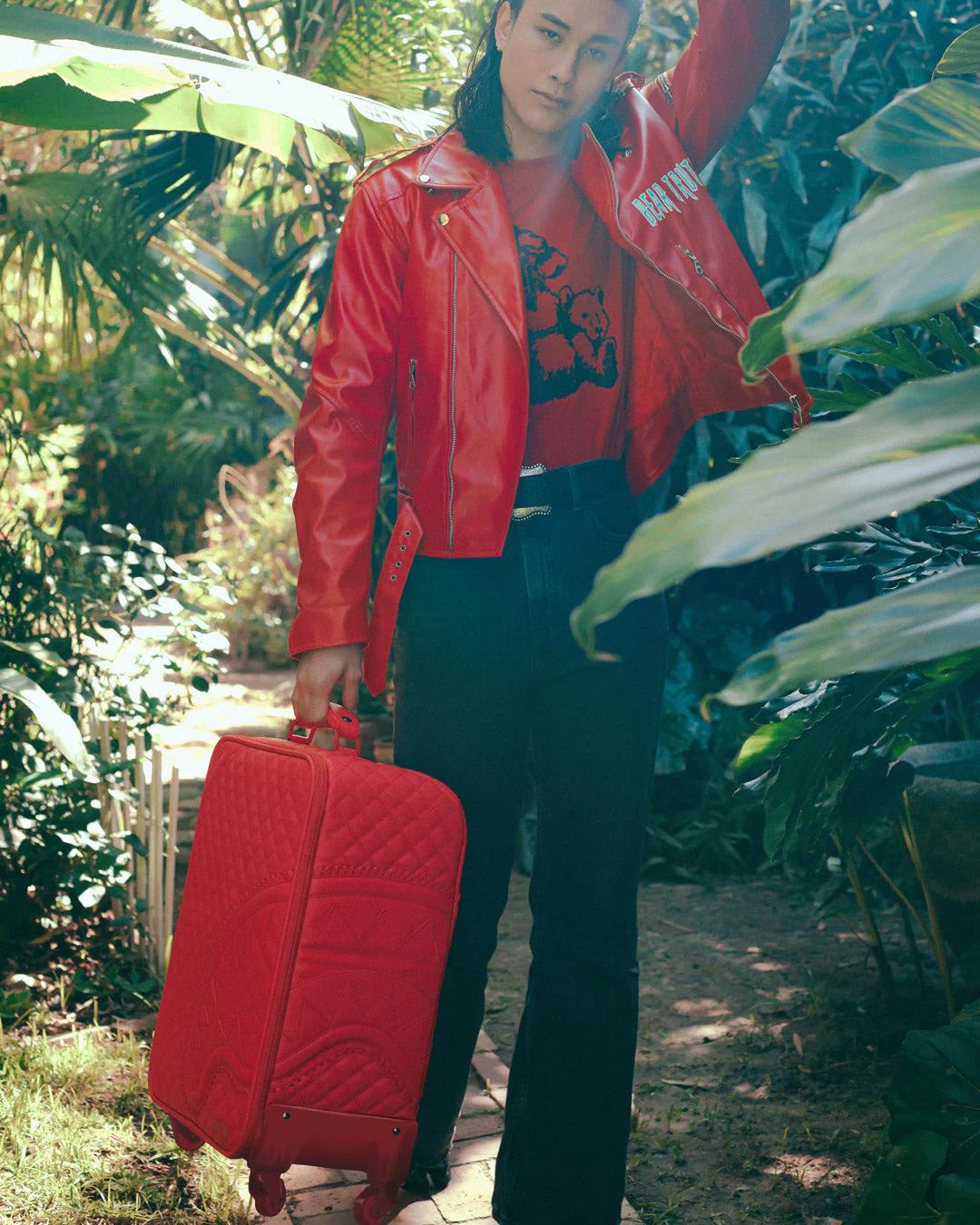 RED RIVIERA JETSETTER CARRY-ON LUGGAGE | Sprayground Quality