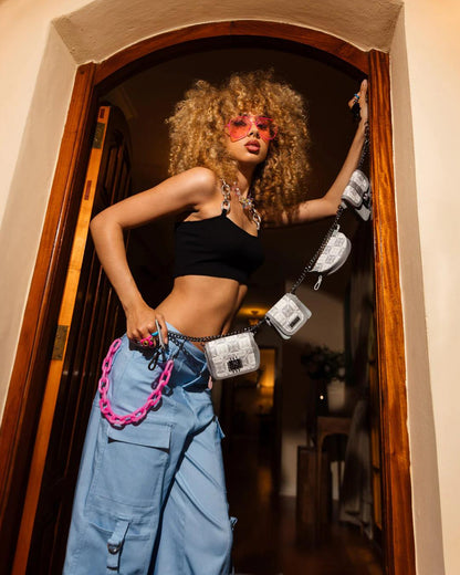 A.I.8 AFRICAN INTELLIGENCE BOOKED & BUSY CHARM WAISTBELT | Sprayground Popular