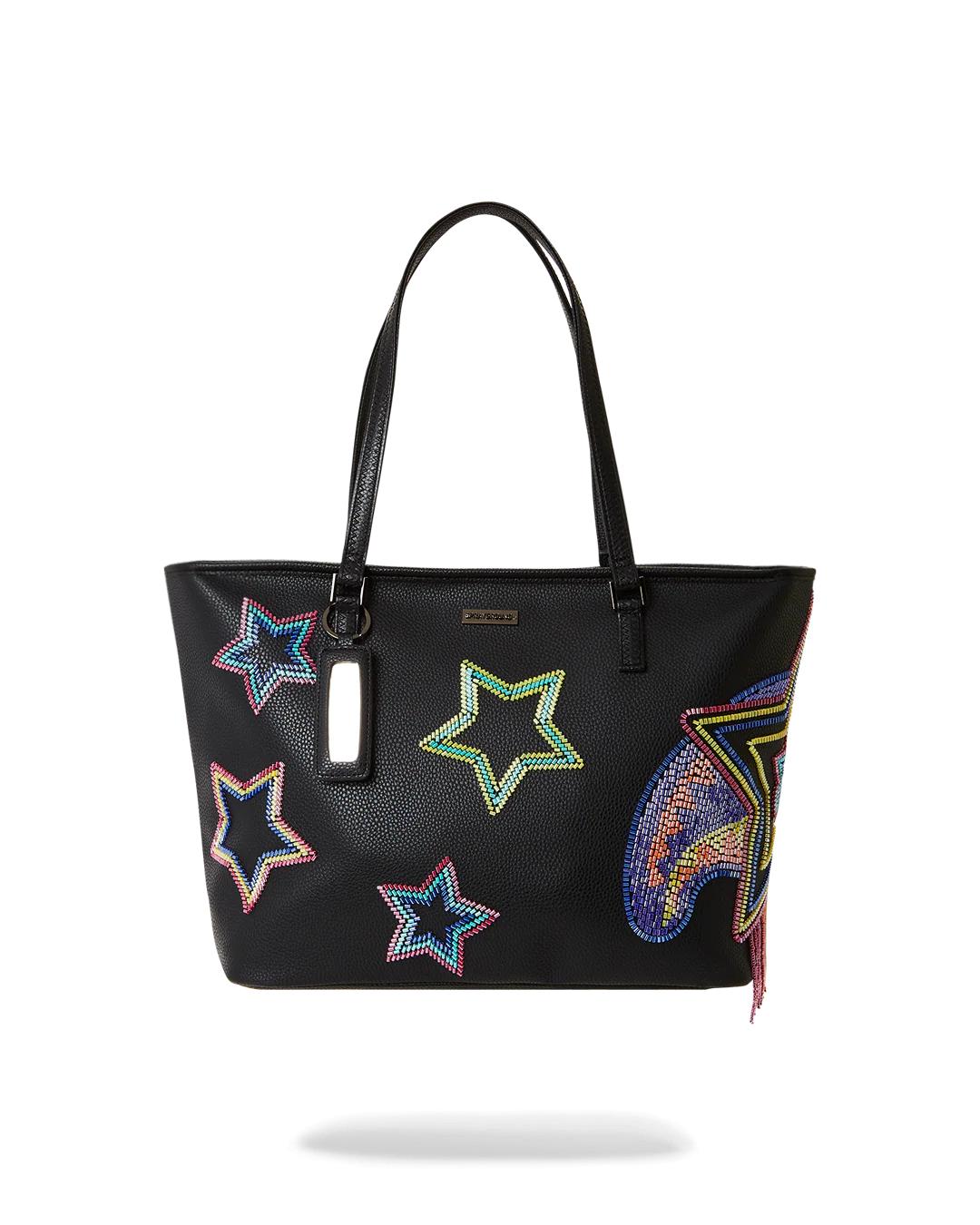 STAR RACER A.I.7 SANDFLOWER COLLAB BEADED TOTE | Sprayground Great Value