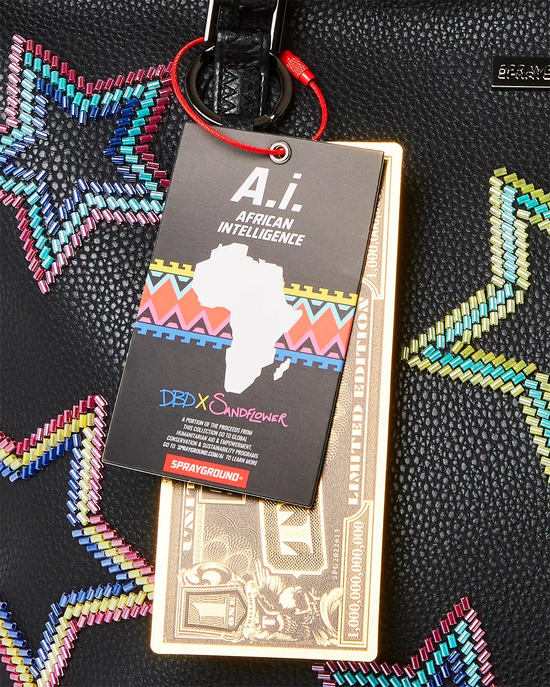 STAR RACER A.I.7 SANDFLOWER COLLAB BEADED TOTE | Sprayground Great Value