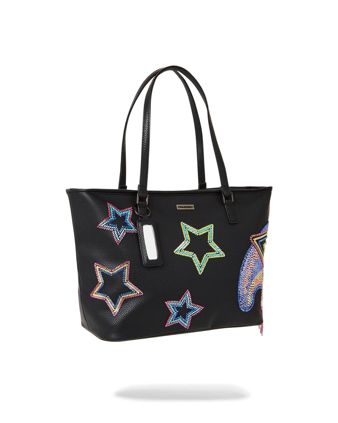 STAR RACER A.I.7 SANDFLOWER COLLAB BEADED TOTE | Sprayground Great Value