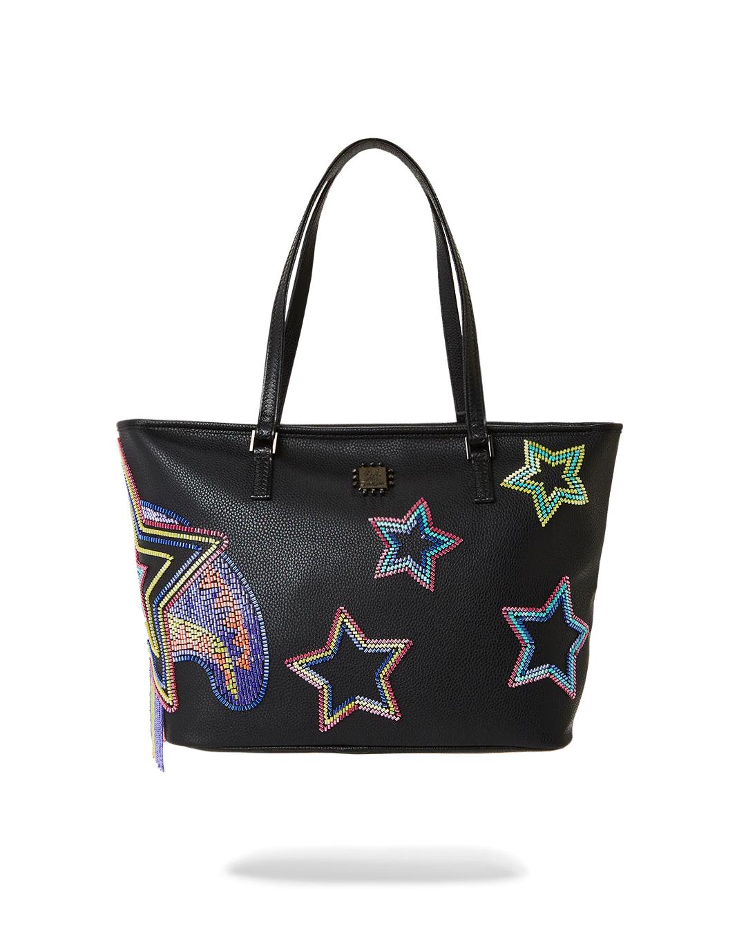 STAR RACER A.I.7 SANDFLOWER COLLAB BEADED TOTE | Sprayground Great Value