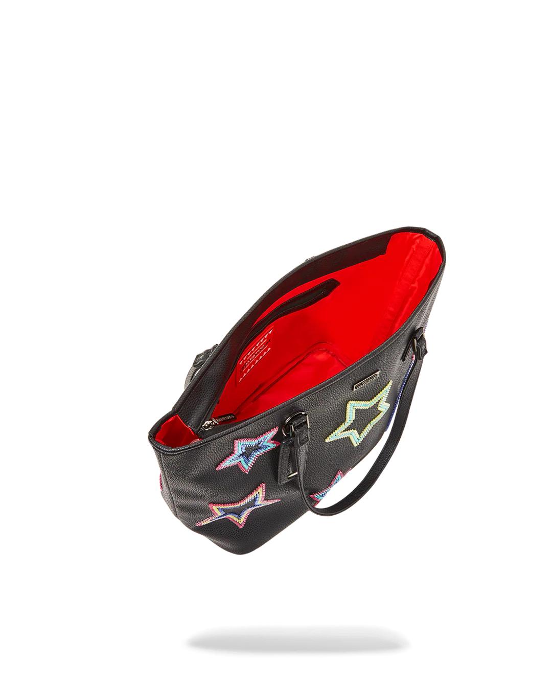 STAR RACER A.I.7 SANDFLOWER COLLAB BEADED TOTE | Sprayground Great Value