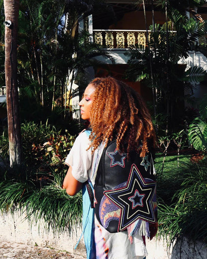 STAR RACER A.I.7 SANDFLOWER COLLAB BEADED BACKPACK | Sprayground Latest