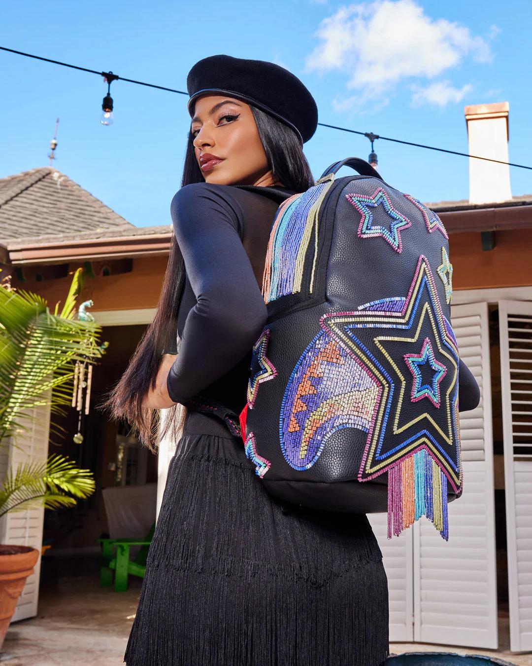 STAR RACER A.I.7 SANDFLOWER COLLAB BEADED BACKPACK | Sprayground Latest
