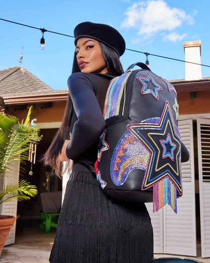 STAR RACER A.I.7 SANDFLOWER COLLAB BEADED BACKPACK | Sprayground Latest