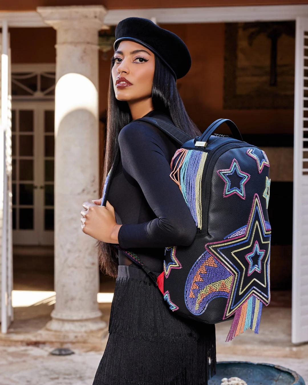 STAR RACER A.I.7 SANDFLOWER COLLAB BEADED BACKPACK | Sprayground Latest