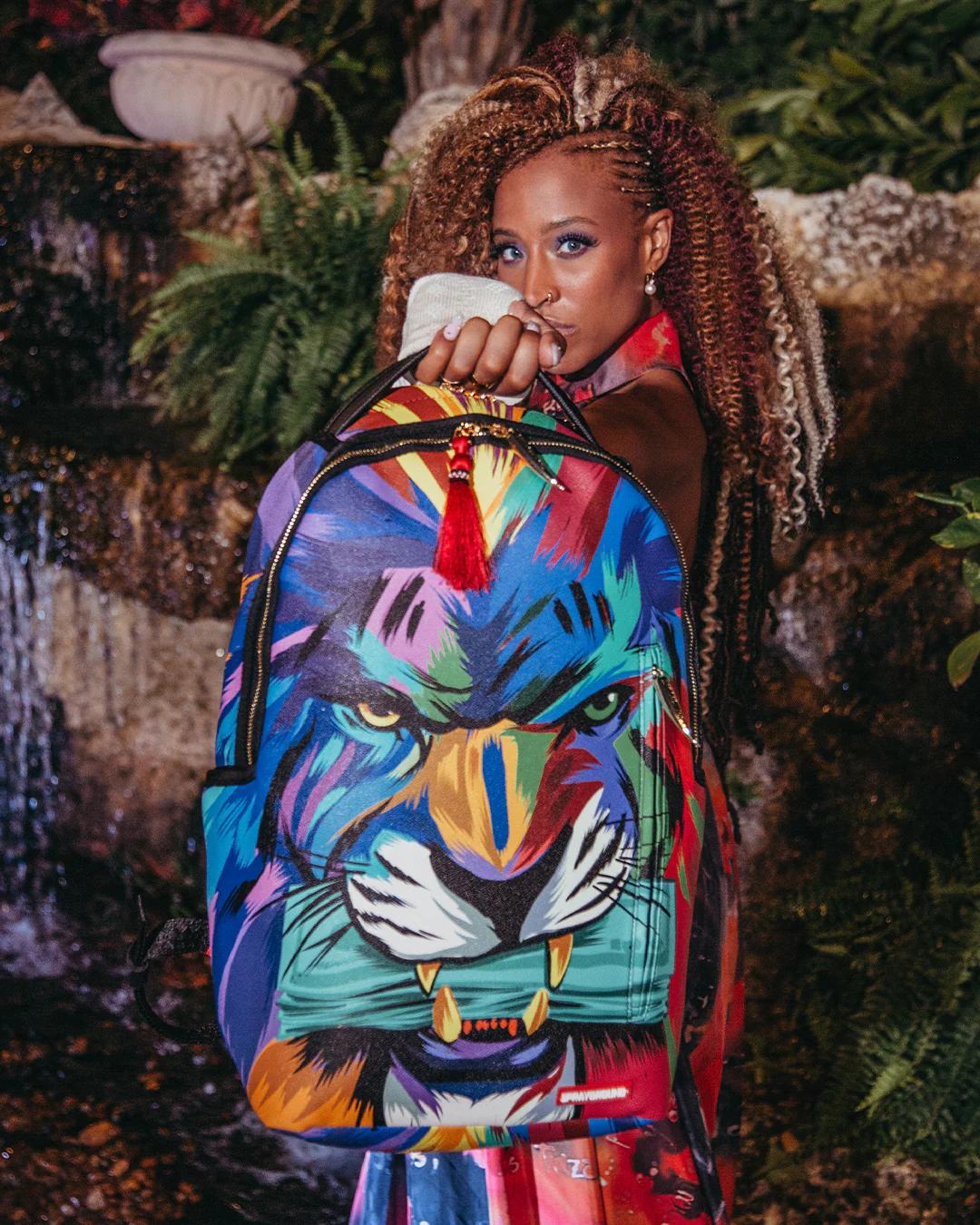 HEAR MY ROAR A.i.6 SANDFLOWER COLLAB BACKPACK (DLXV) | Sprayground Quality