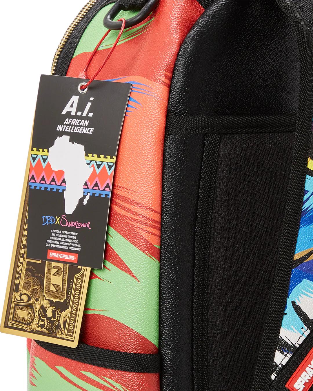 HEAR MY ROAR A.i.6 SANDFLOWER COLLAB BACKPACK (DLXV) | Sprayground Quality