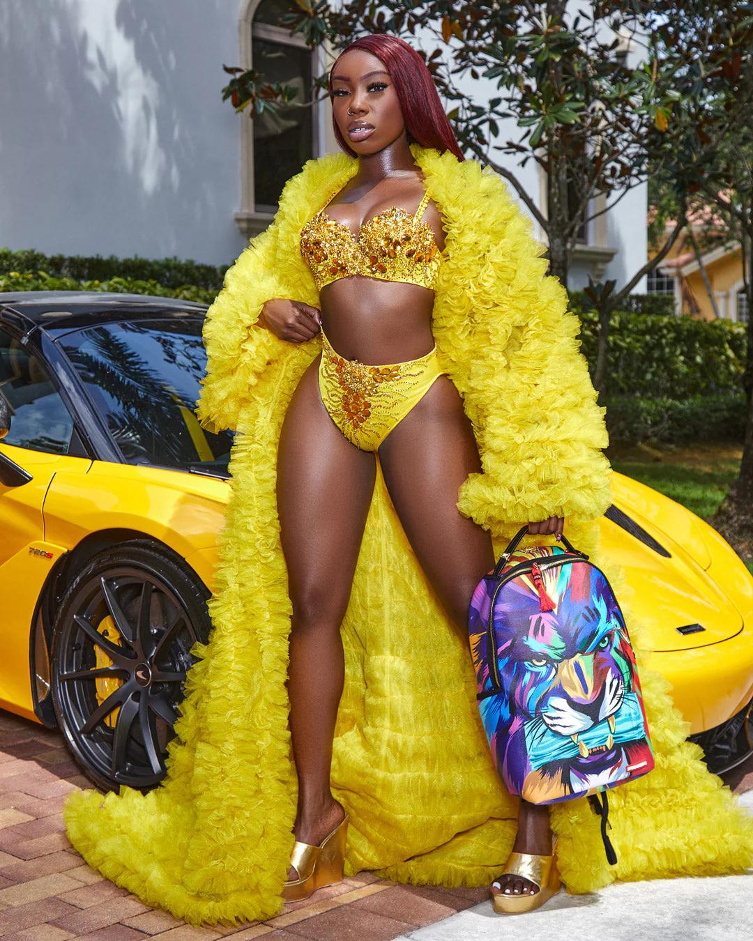 HEAR MY ROAR A.i.6 SANDFLOWER COLLAB BACKPACK (DLXV) | Sprayground Quality