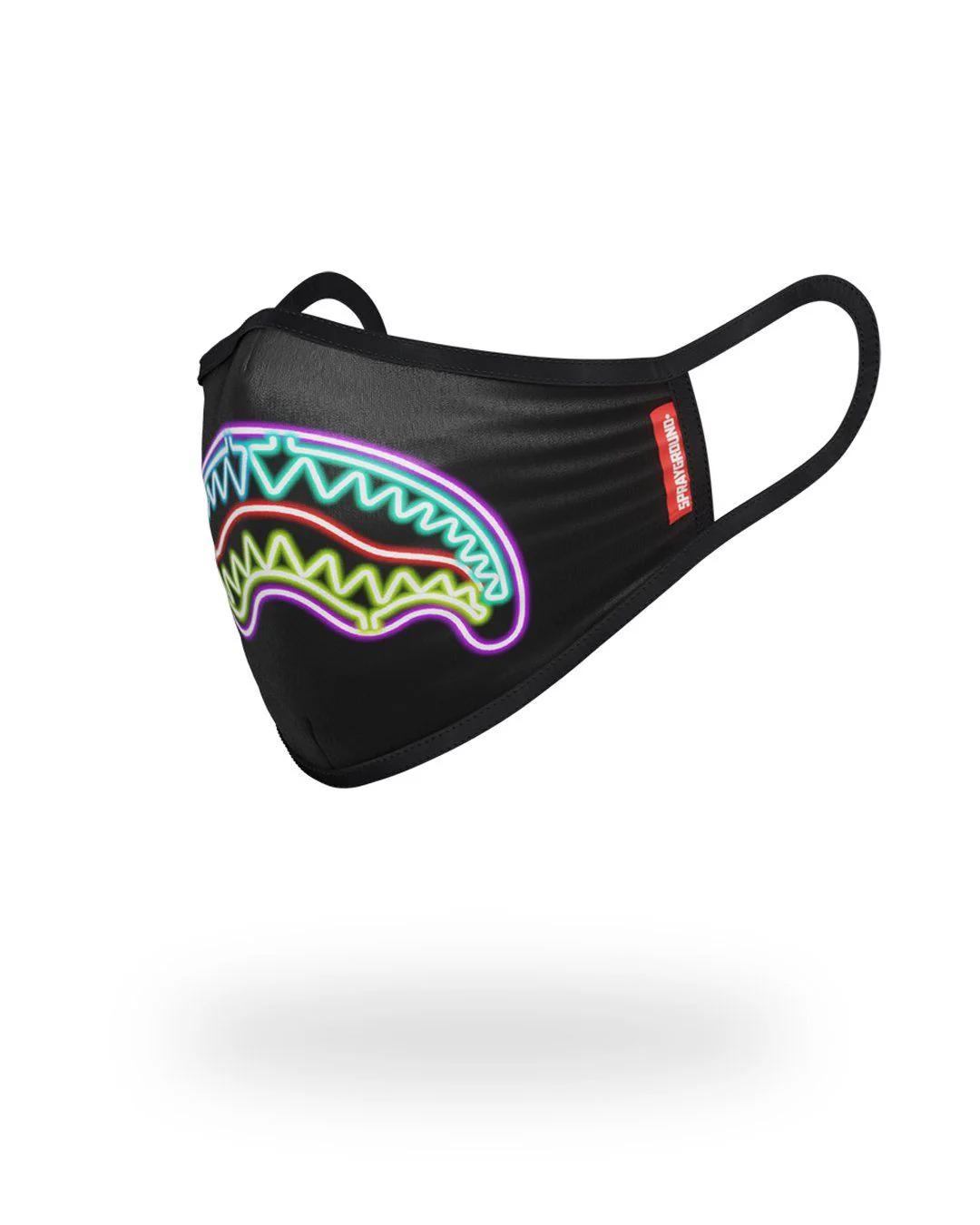 NEON SHARK FORM-FITTING MASK | Sprayground Quality