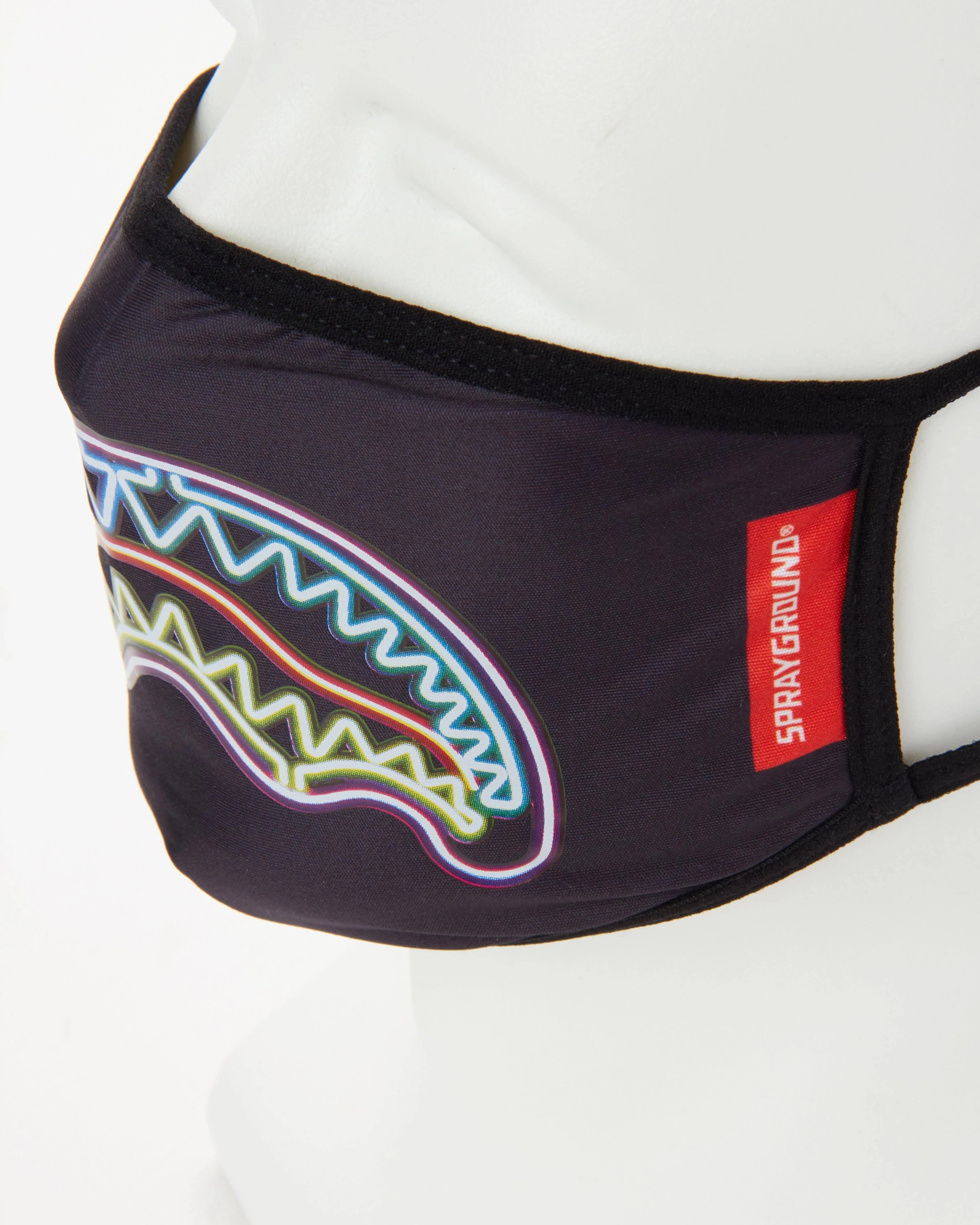 NEON SHARK FORM-FITTING MASK | Sprayground Quality