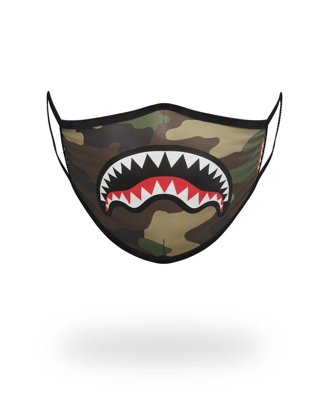 CAMO SHARKMOUTH FORM-FITTING MASK | Sprayground Premium