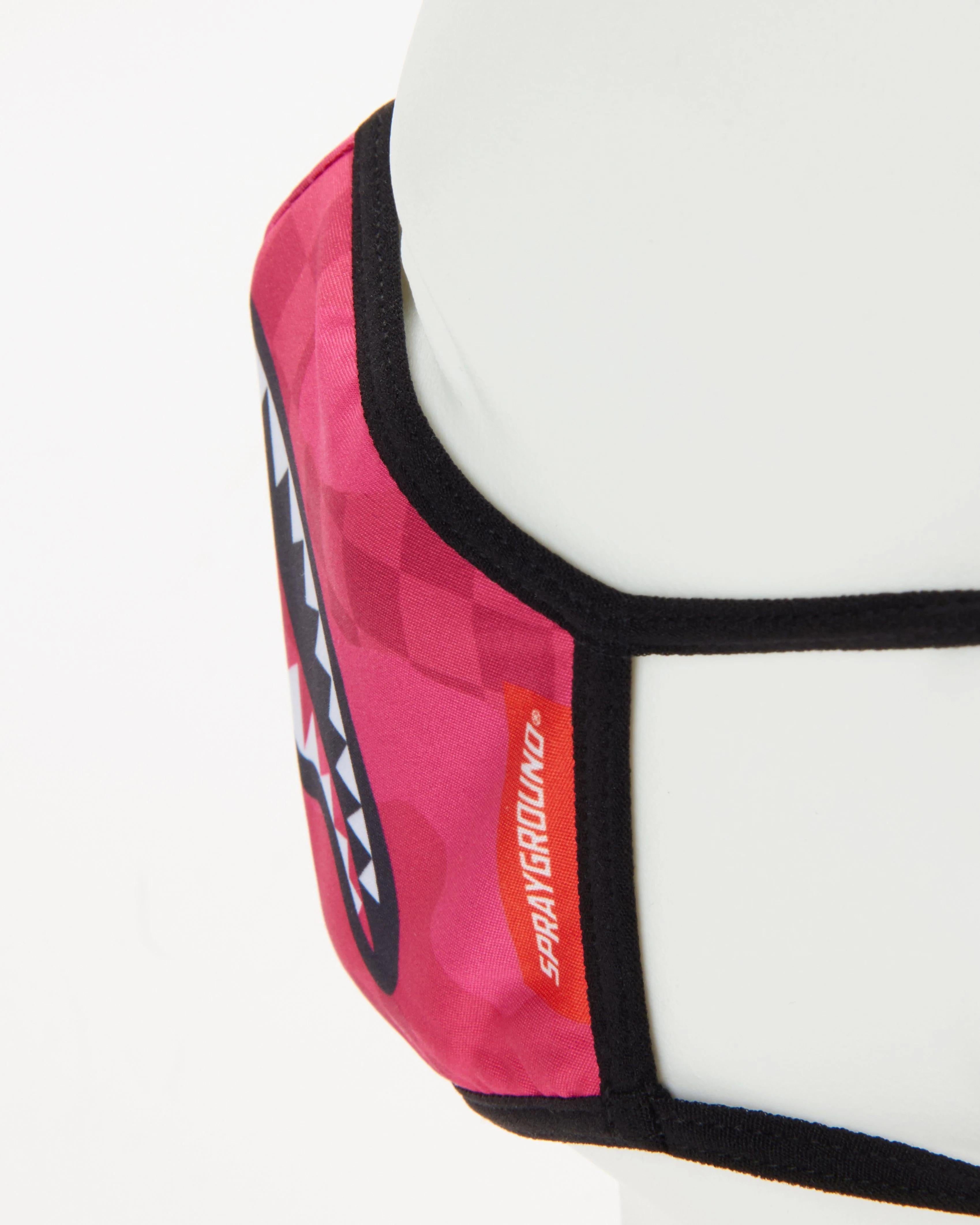 PINK ANIME SHARK FORM-FITTING MASK | Sprayground New
