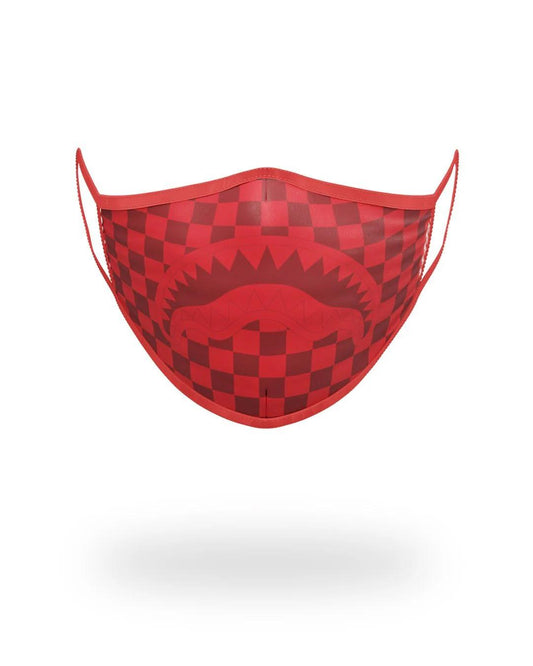 SHARKS IN PARIS (RED) FORM-FITTING MASK | Sprayground Featured