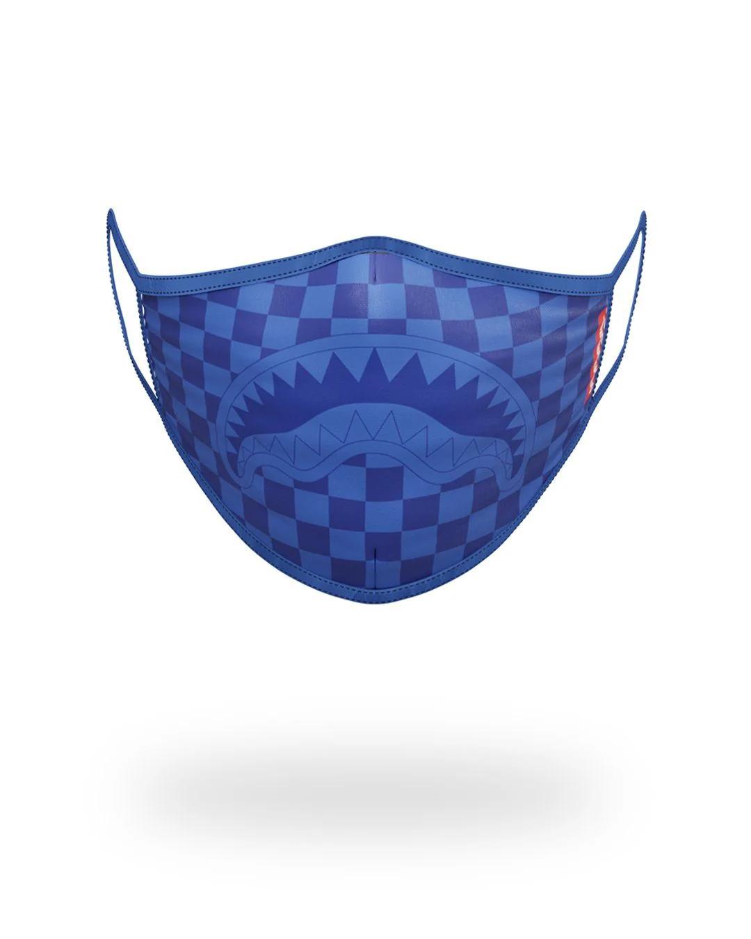 SHARKS IN PARIS (BLUE) FORM-FITTING MASK | Sprayground Popular