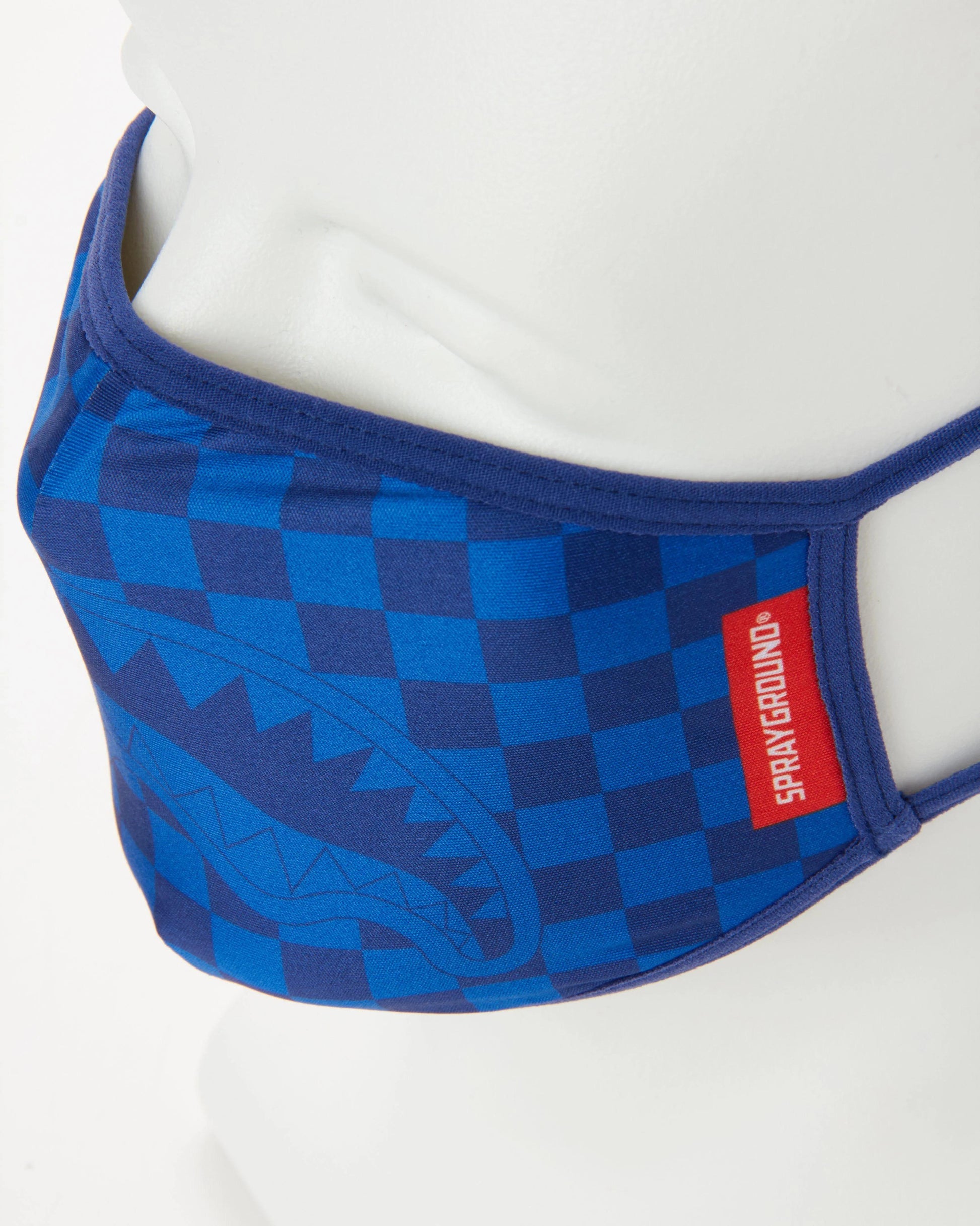 SHARKS IN PARIS (BLUE) FORM-FITTING MASK | Sprayground Popular